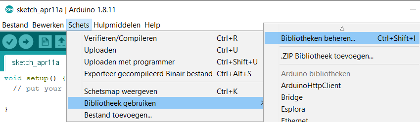 bibliotheek toevoegen