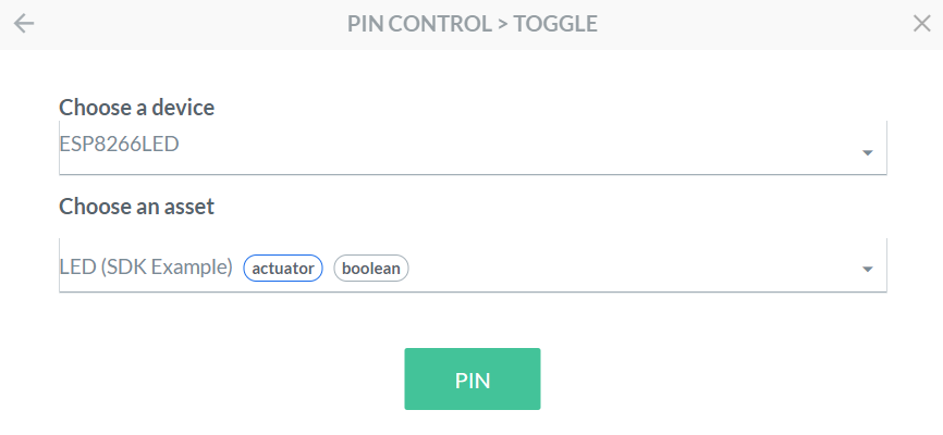 Keuze device en asset